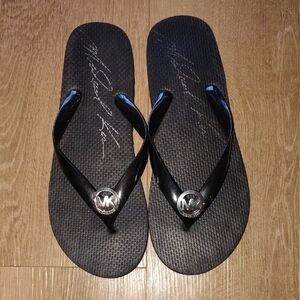 Michael Kors Black Logo Slippers